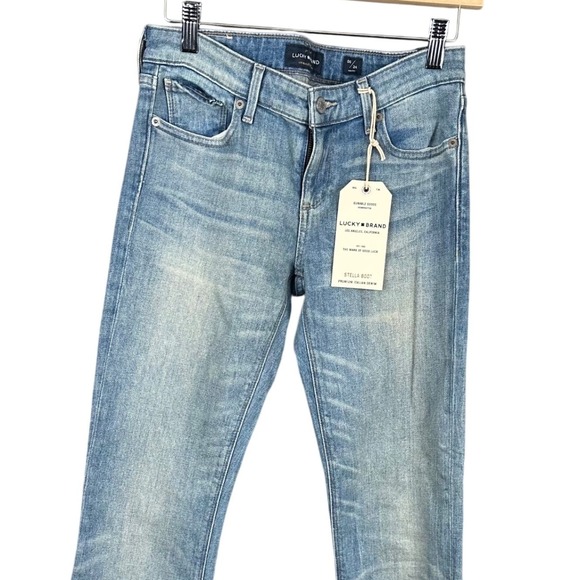Lucky Brand Denim - Lucky Brand Stella Boot Low Rise Italian Denim Jeans Waterstop Blue 00/24 Ankle